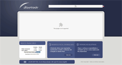 Desktop Screenshot of bluetrade.com.br