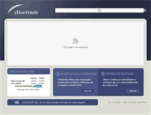 Tablet Screenshot of bluetrade.com.br